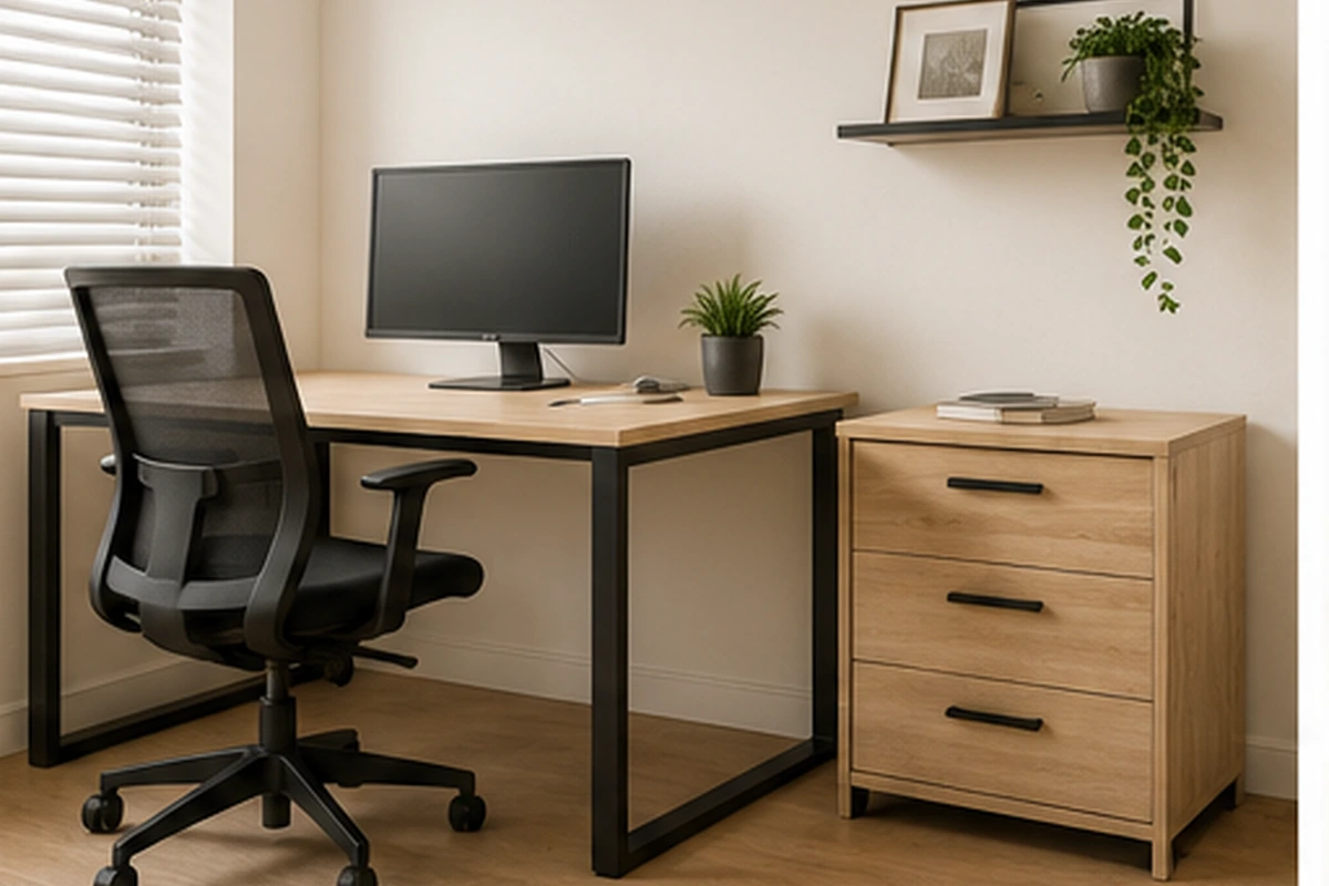 Home office furniture assembly project by EcoFix Singapore