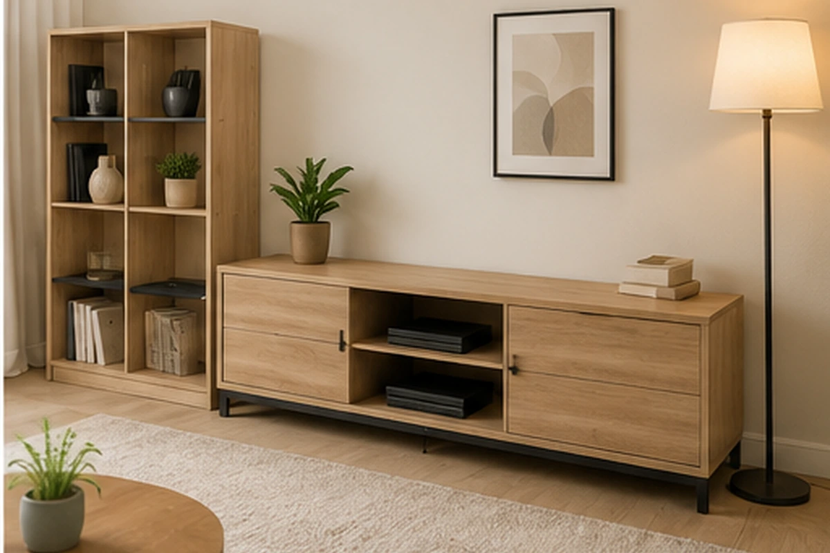 Living room storage furniture assembly project in Singapore