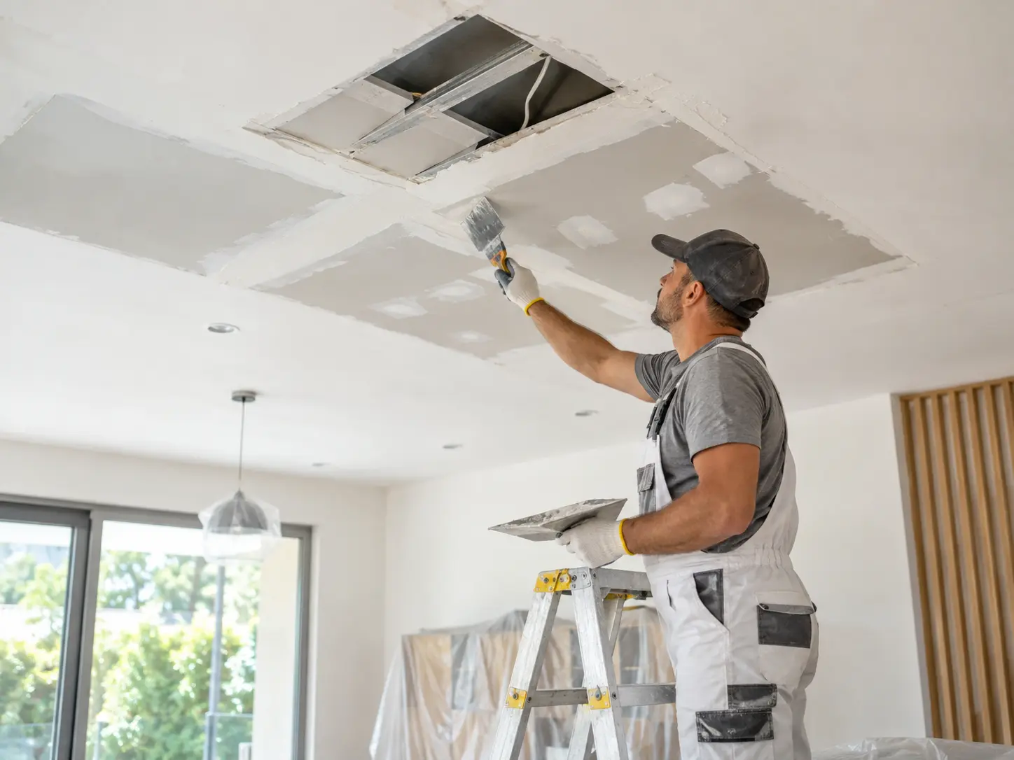 False ceiling repair project by EcoFix Singapore