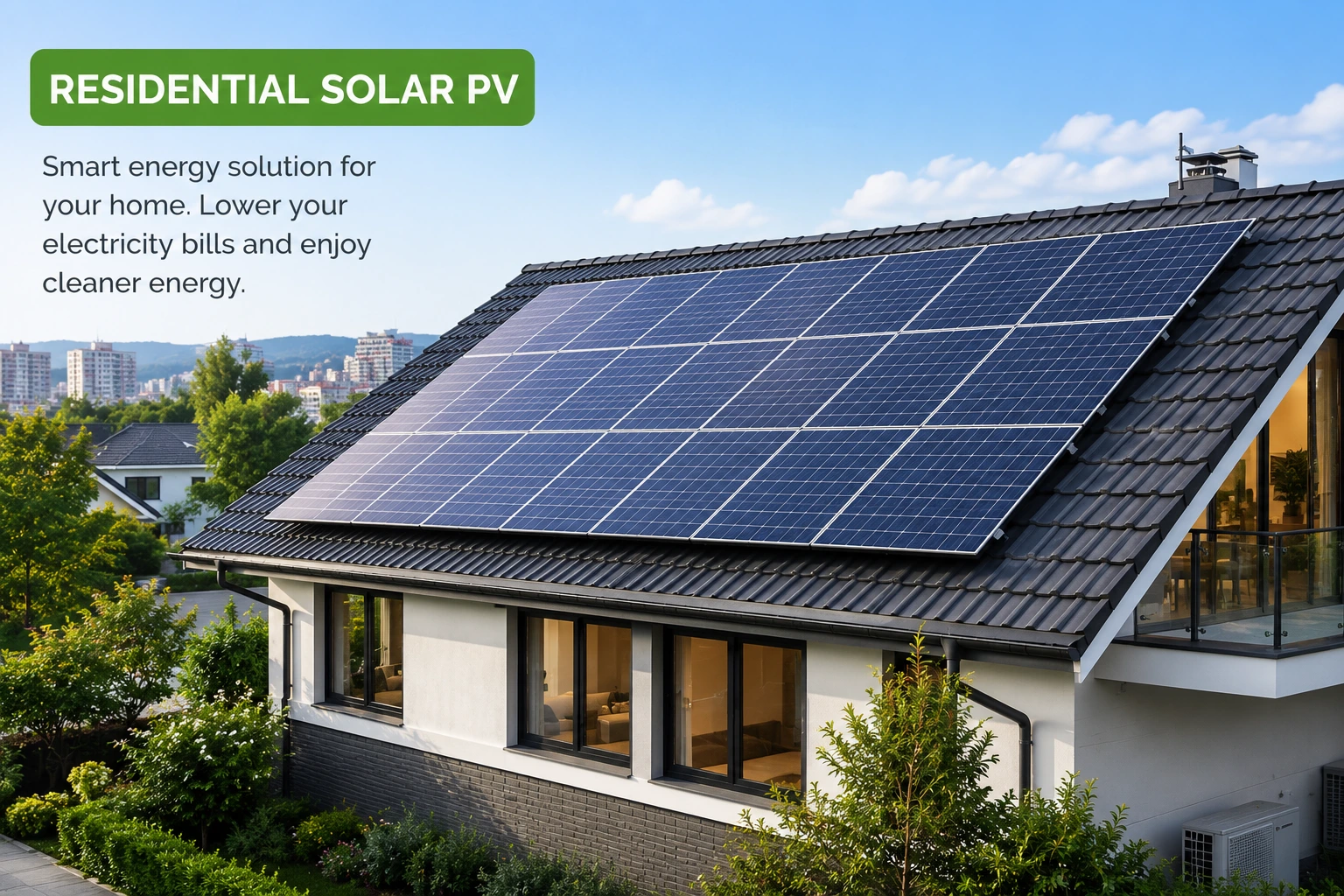 Residential rooftop solar PV system in Singapore